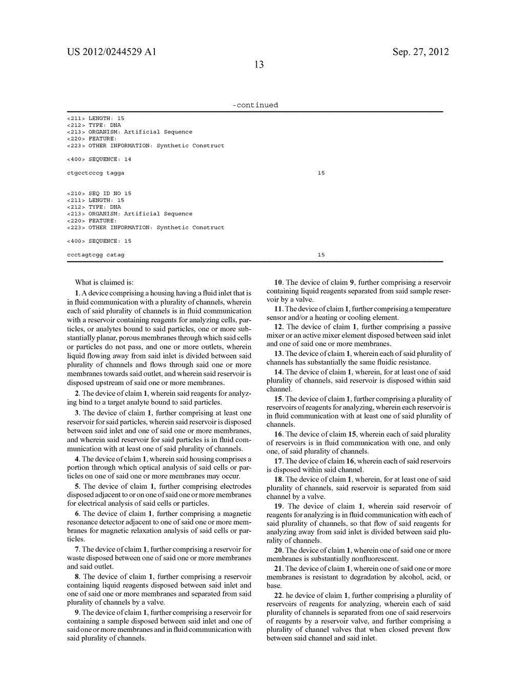 MULTIPLEX ANALYSIS OF CELLS, PARTICLES, AND OTHER ANALYTES - diagram, schematic, and image 34