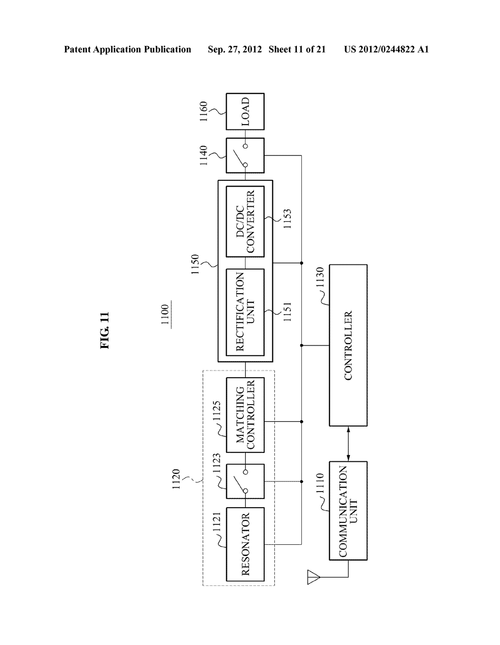 WIRELESS POWER TRANSMISSION SYSTEM, AND METHOD FOR CONTROLLING WIRELESS     POWER TRANSMISSION AND WIRELESS POWER RECEPTION - diagram, schematic, and image 12