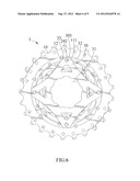 Bicycle Cogset with Support Element diagram and image