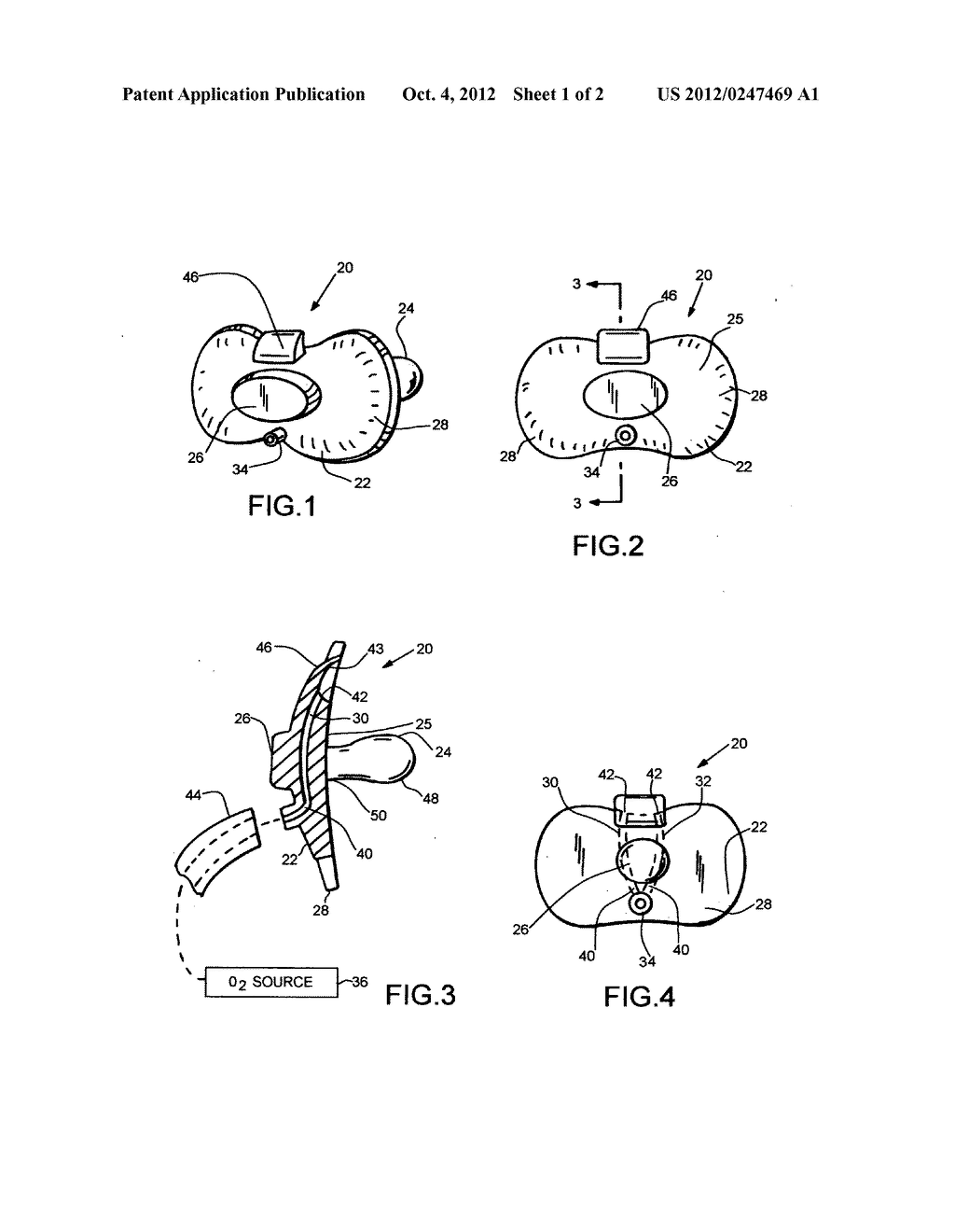 Infant pacifier for oxygen delivery - diagram, schematic, and image 02