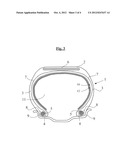 TYRE, THE INNER WALL OF WHICH IS PROVIDED WITH A HEAT-EXPANDABLE RUBBER     LAYER diagram and image