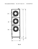 AIR CONDITIONING DEVICE FOR COOLING AIR FOR AN ELECTRONIC DEVICE CABINET     OR THE LIKE diagram and image