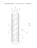 METHOD OF AND APPARATUS FOR TRANSFERRING HEAT ENERGY BETWEEN A HEAT     EXCHANGING SUBSYSTEM ABOVE THE SURFACE OF THE EARTH AND MATERIAL     THEREBENEATH USING ONE OR MORE COAXIAL-FLOW HEAT EXCHANGING STRUCTURES     PRODUCING TURBULENCE IN AQUEOUS-BASED HEAT-TRANSFERING FLUID FLOWING     ALONG HELICALLY-EXTENDING OUTER FLOW CHANNELS FORMED THEREIN diagram and image