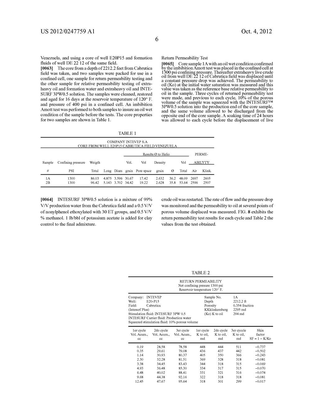 FORMULATION AND METHOD OF USE FOR EXPLOITATION OF HEAVY AND EXTRA HEAVY     OIL WELLS - diagram, schematic, and image 15