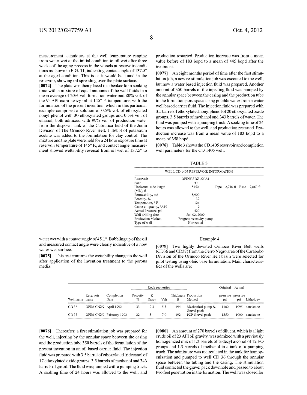 FORMULATION AND METHOD OF USE FOR EXPLOITATION OF HEAVY AND EXTRA HEAVY     OIL WELLS - diagram, schematic, and image 17