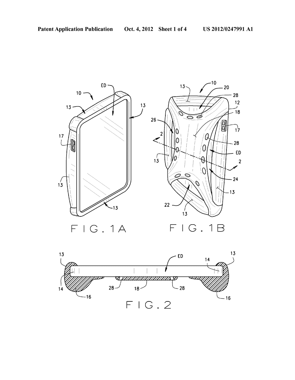 CRADLE FOR HAND HELD ELECTRONIC DEVICE - diagram, schematic, and image 02