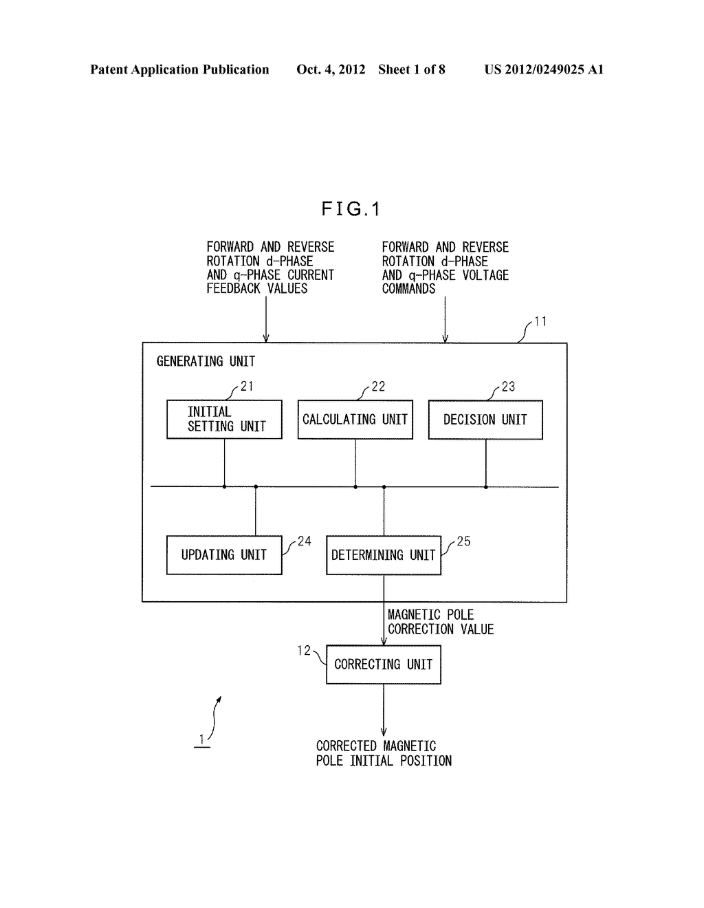 DETECTION DEVICE FOR DETECTING MAGNETIC POLE POSITION OF SYNCHRONOUS     MOTOR, AND CONTROL APPARATUS EQUIPPED THEREWITH - diagram, schematic, and image 02