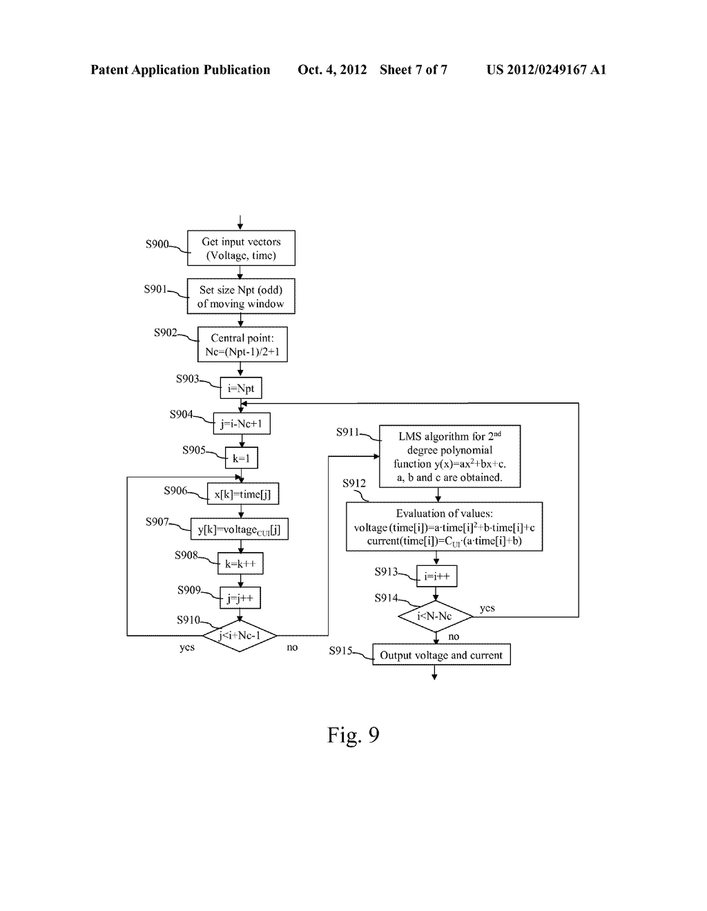 METHOD FOR OBTAINING INFORMATION ENABLING THE DETERMINATION OF A     CHARACTERISTIC OF A POWER SOURCE - diagram, schematic, and image 08