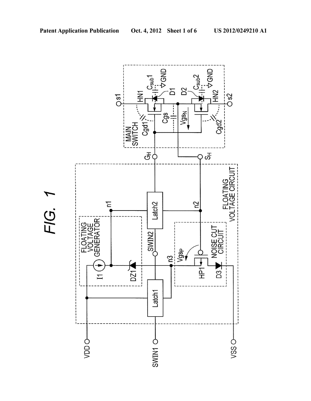 SWITCH CIRCUIT AND SEMICONDUCTOR CIRCUIT - diagram, schematic, and image 02