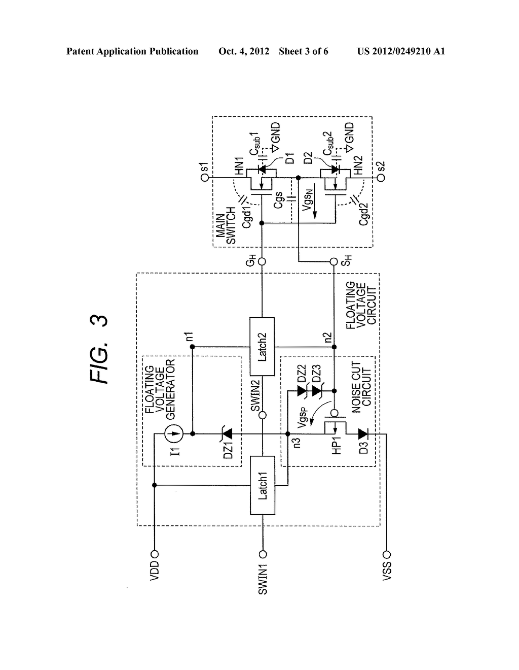 SWITCH CIRCUIT AND SEMICONDUCTOR CIRCUIT - diagram, schematic, and image 04