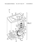 PIVOTABLE DISPLAY GUIDE MECHANISM FOR AN ELECTRONIC MOBILE DEVICE diagram and image