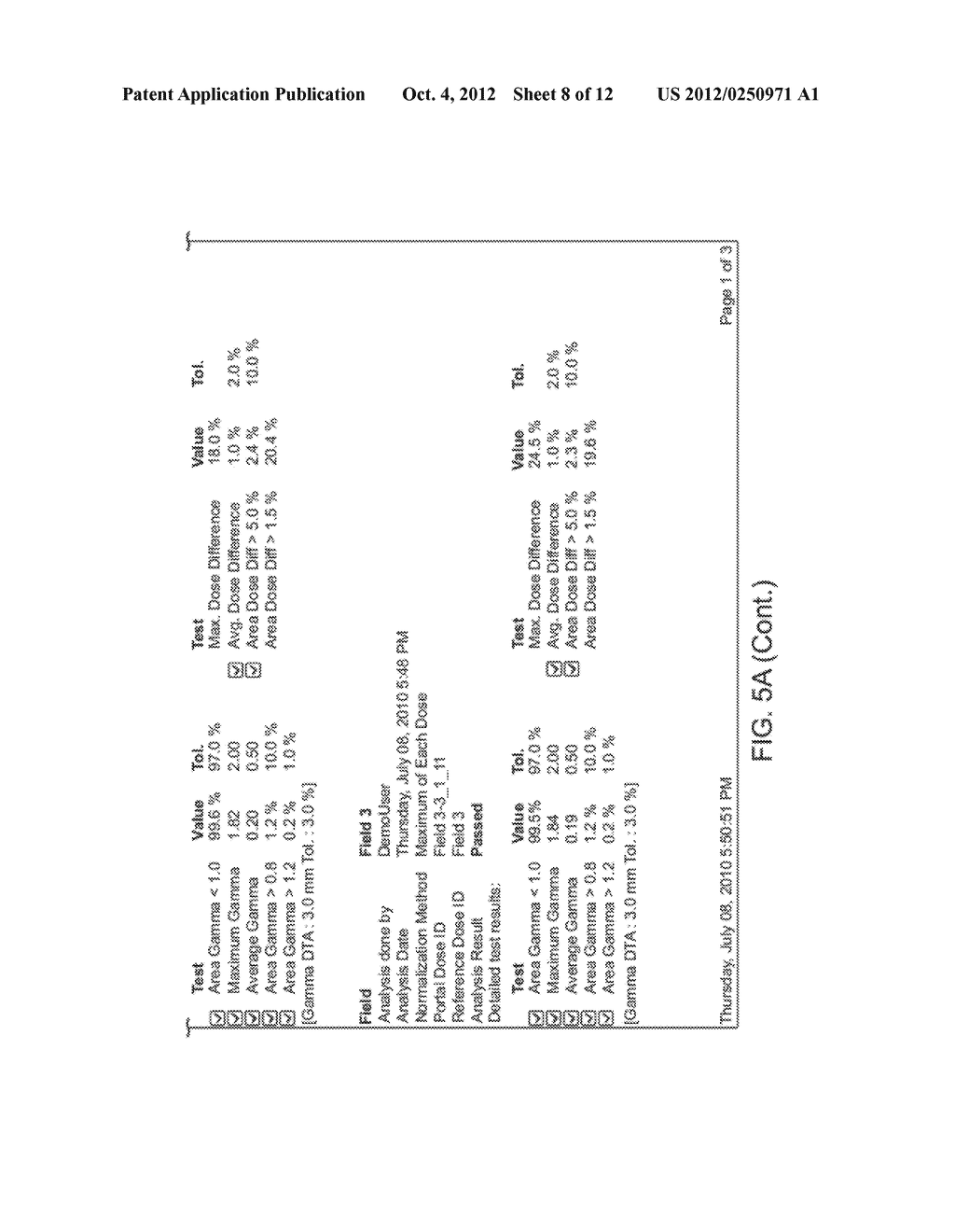 METHOD AND SYSTEM FOR AUTOMATED EVALUATION OF MULTIPLE PORTAL DOSE IMAGES     IN RADIATION THERAPY - diagram, schematic, and image 09