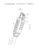 ELECTRICAL CONNECTOR WITH CANTILEVERED ARM INTEGRALLY FORMED ON METAL     SHELL diagram and image