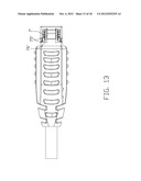 ELECTRICAL CONNECTOR WITH CANTILEVERED ARM INTEGRALLY FORMED ON METAL     SHELL diagram and image
