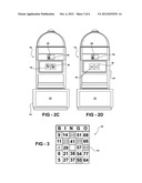 METHOD OF PLAYING A BINGO-TYPE GAME WITH A MECHANICAL TECHNOLOGICAL AID,     AND AN APPARATUS AND PROGRAM PRODUCT FOR PLAYING THE GAME diagram and image