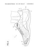 Upper Structure for a Shoe diagram and image