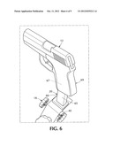 Cleaning, maintenance, and servicing rest for accommodating both a pistol     and a revolver non-simultaneously diagram and image