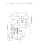 COMPRESSED AIR ENERGY STORAGE SYSTEM UTILIZING TWO-PHASE FLOW TO     FACILITATE HEAT EXCHANGE diagram and image