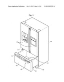 REFRIGERATOR WITH AUXILIARY BASKET diagram and image