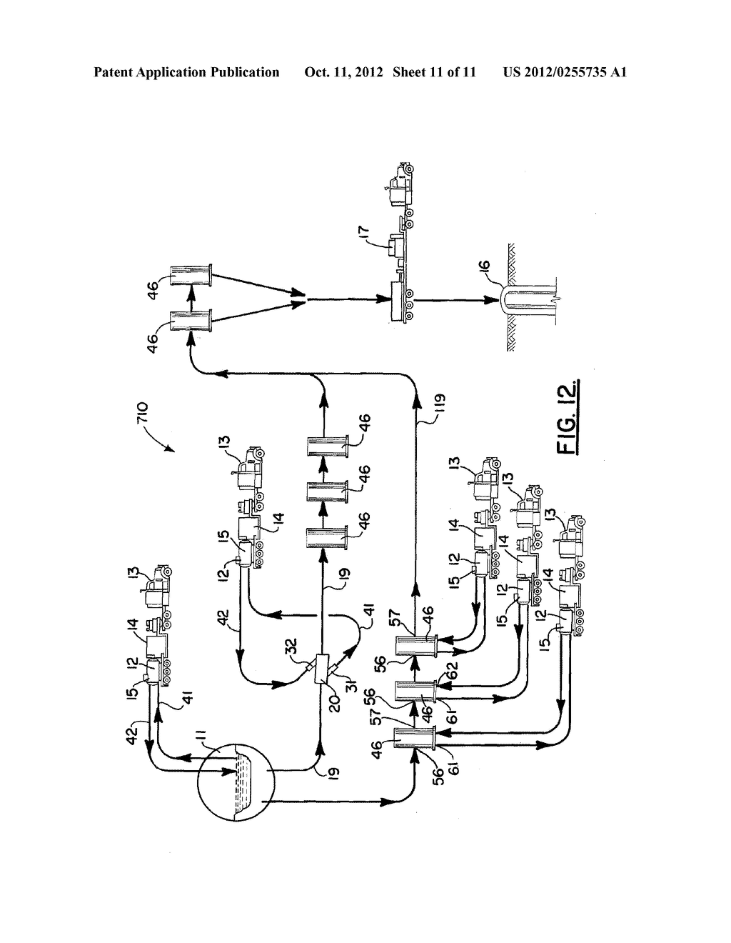 WATER HEATING APPARATUS FOR CONTINUOUS HEATED WATER FLOW AND METHOD FOR     USE IN HYDRAULIC FRACTURING - diagram, schematic, and image 12