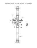 AXLE ASSEMBLY FOR A MOTORCYCLE ASSEMBLY HAVING A PAIR OF DRIVEN WHEELS diagram and image