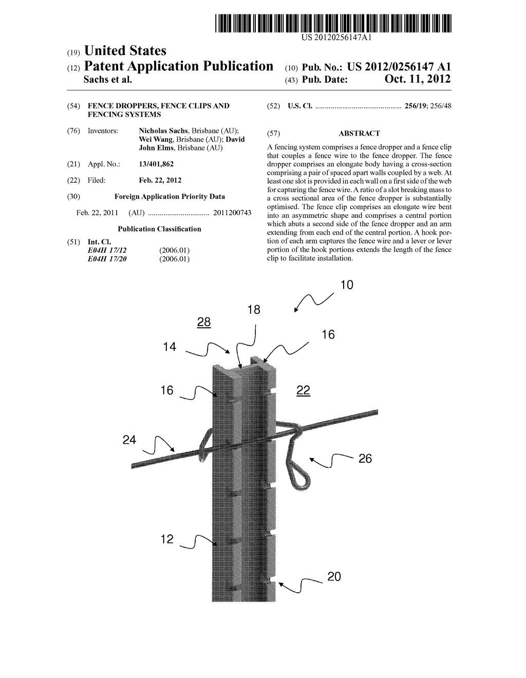 FENCE DROPPERS, FENCE CLIPS AND FENCING SYSTEMS - diagram, schematic, and image 01