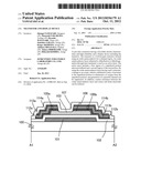 TRANSISTOR AND DISPLAY DEVICE diagram and image