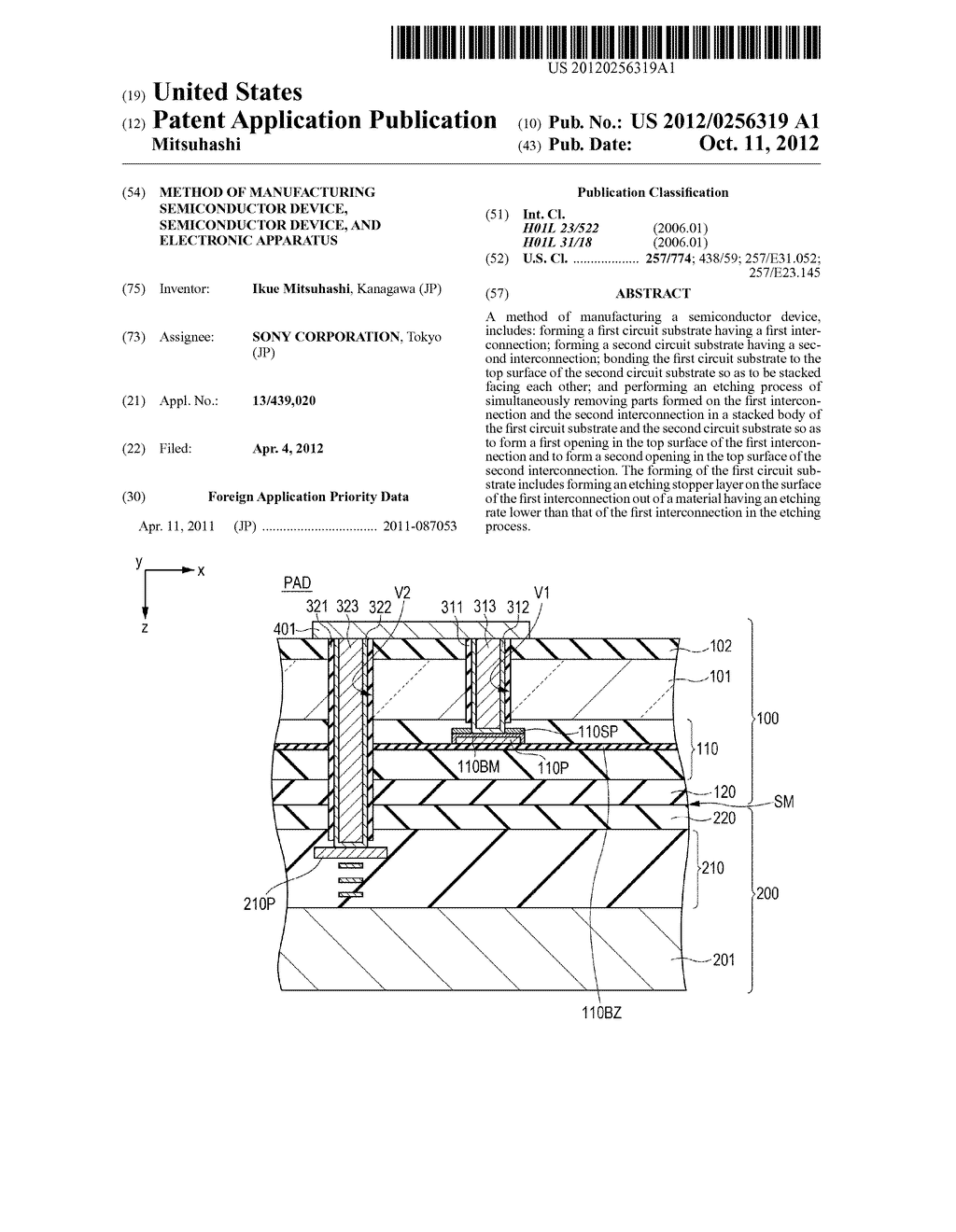 METHOD OF MANUFACTURING SEMICONDUCTOR DEVICE, SEMICONDUCTOR DEVICE, AND     ELECTRONIC APPARATUS - diagram, schematic, and image 01