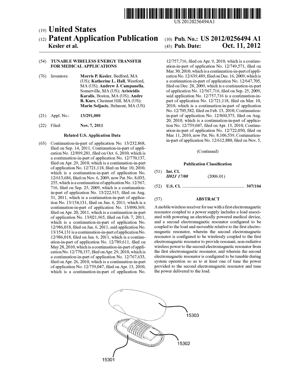 TUNABLE WIRELESS ENERGY TRANSFER FOR MEDICAL APPLICATIONS - diagram, schematic, and image 01