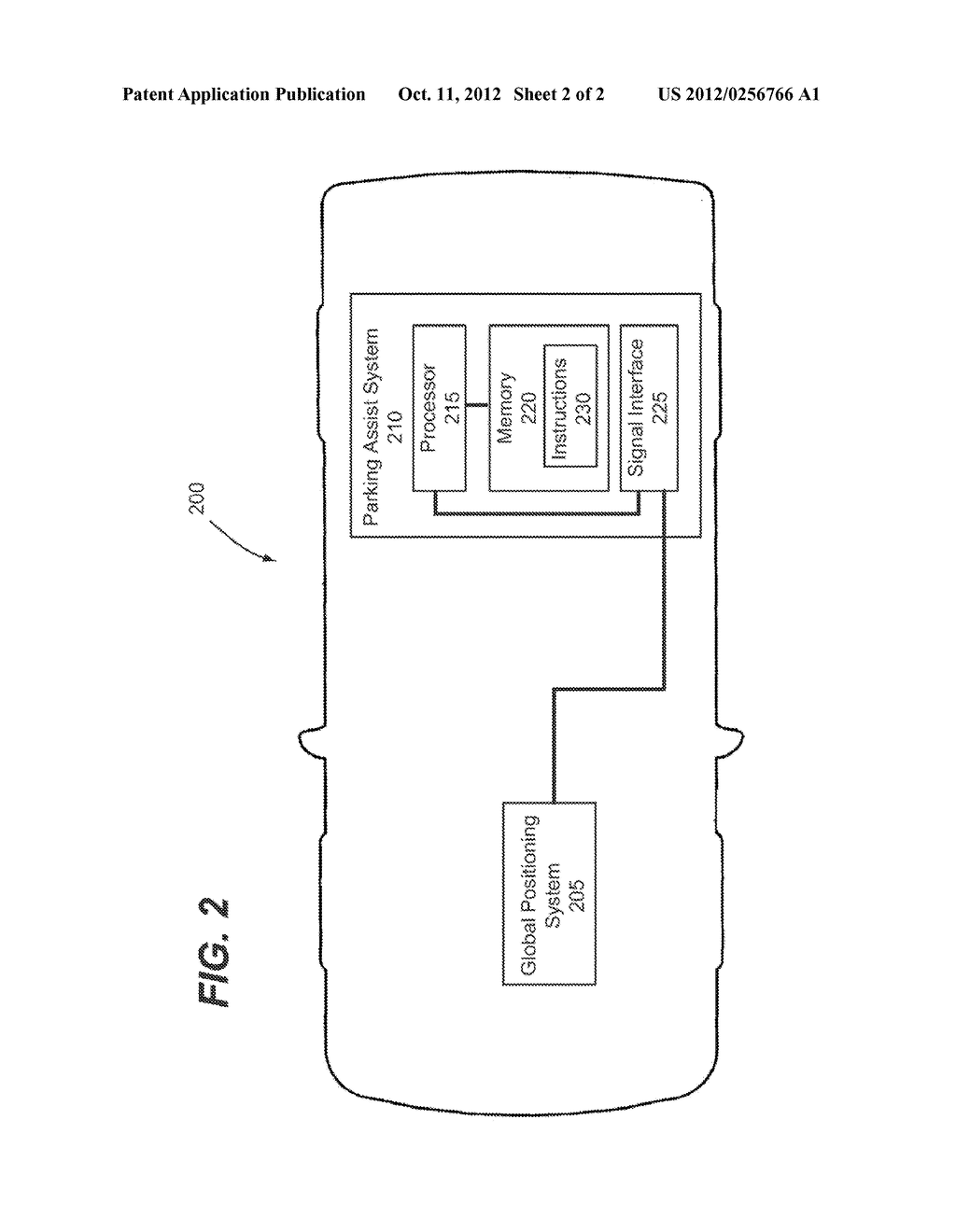 INTEGRATION OF GLOBAL POSITIONING SYSTEM AND ACTIVE PARKING ASSIST     FUNCTIONALITIES - diagram, schematic, and image 03