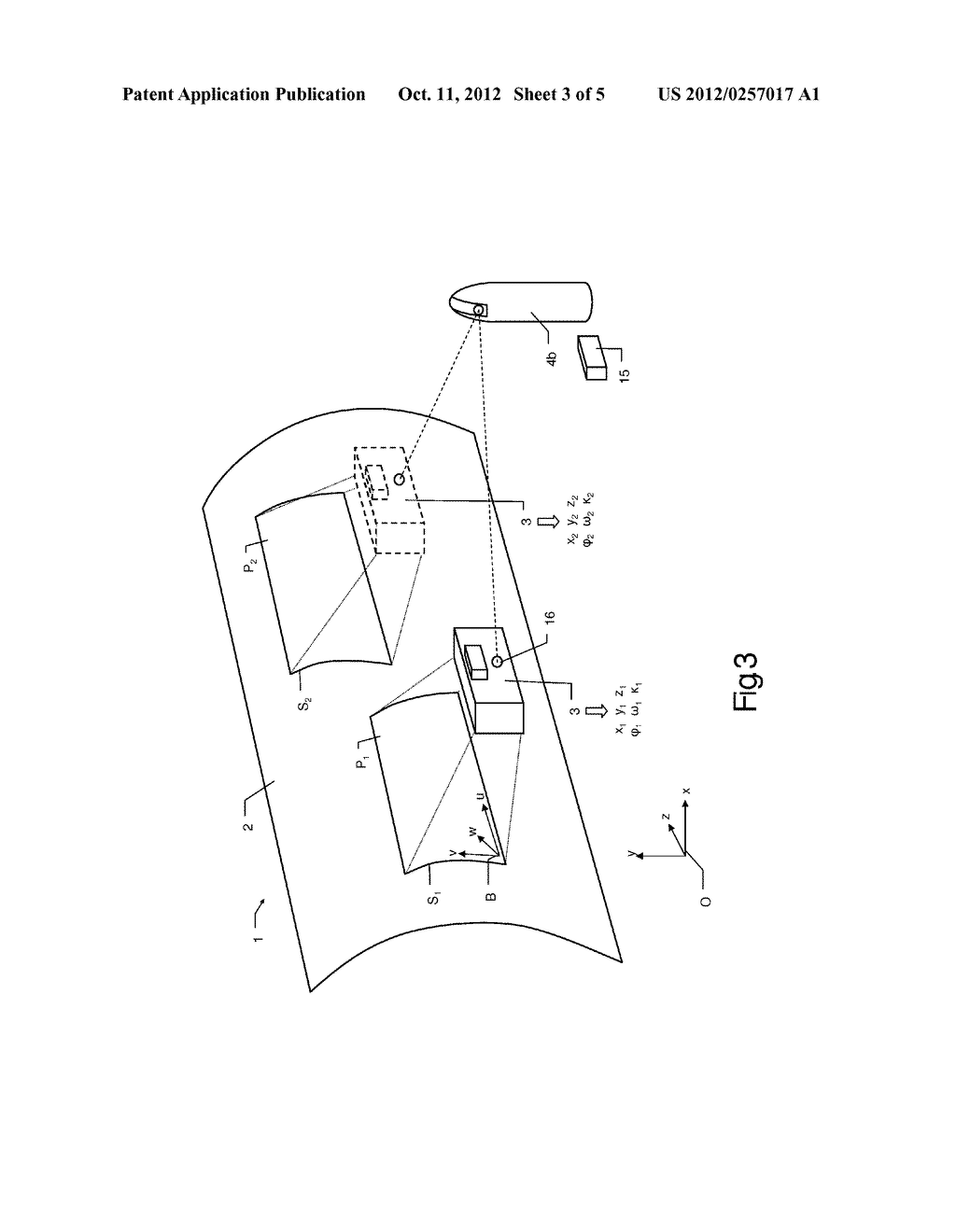 METHOD AND SURVEYING SYSTEM FOR NONCONTACT COORDINATE MEASUREMENT ON AN     OBJECT SURFACE - diagram, schematic, and image 04