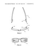 SIDE ARM RELEASE SYSTEM FOR EYEGLASS FRAME WITH CHANGEABLE TEMPLE PIECES diagram and image