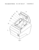 PRINTER, PAPER, ROLL HOLDER THEROF, AND PAPER END DETECTING MECHANISM diagram and image