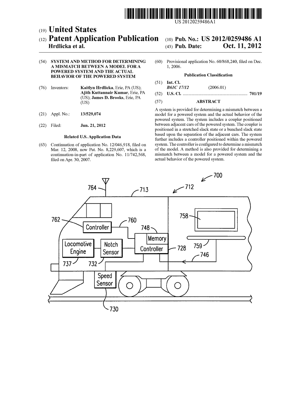 SYSTEM AND METHOD FOR DETERMINING A MISMATCH BETWEEN A MODEL FOR A POWERED     SYSTEM AND THE ACTUAL BEHAVIOR OF THE POWERED SYSTEM - diagram, schematic, and image 01