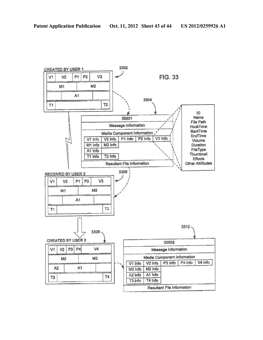 System and Method for Generating and Transmitting Interactive Multimedia     Messages - diagram, schematic, and image 44