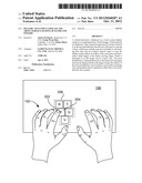 DYNAMIC TEXT INPUT USING ON AND ABOVE SURFACE SENSING OF HANDS AND FINGERS diagram and image
