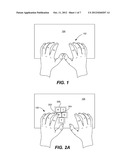 DYNAMIC TEXT INPUT USING ON AND ABOVE SURFACE SENSING OF HANDS AND FINGERS diagram and image