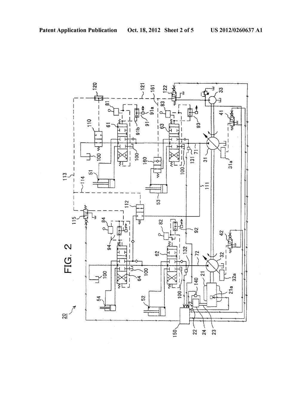 Hydraulic Driving Device for Working Machine - diagram, schematic, and image 03