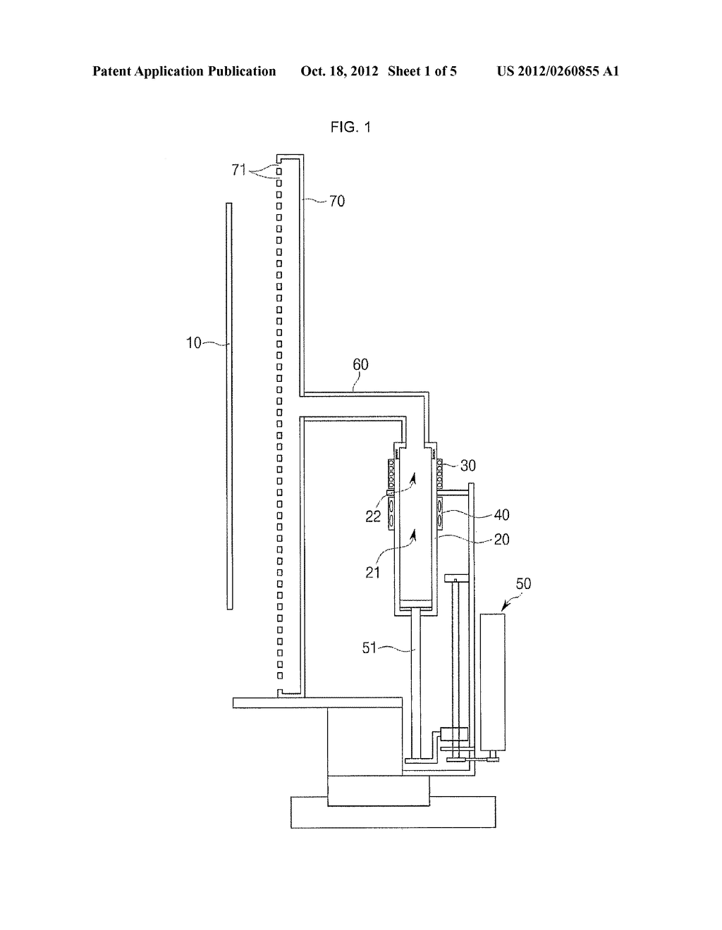 DEPOSITING APPARATUS FOR FORMING THIN FILM - diagram, schematic, and image 02