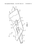 STITCH PATTERNS FOR RESTRAINT-MOUNTED AIRBAGS AND ASSOCIATED SYSTEMS AND     METHODS diagram and image