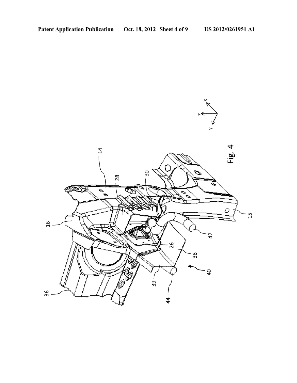 BEARING STRUCTURE ARRANGEMENT OF A MOTOR VEHICLE BODY - diagram, schematic, and image 05