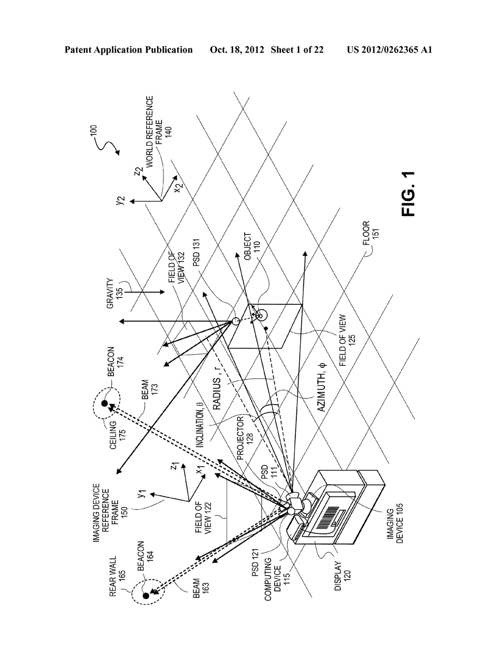 OBJECT TRACKING WITH PROJECTED REFERENCE PATTERNS - diagram, schematic, and image 02