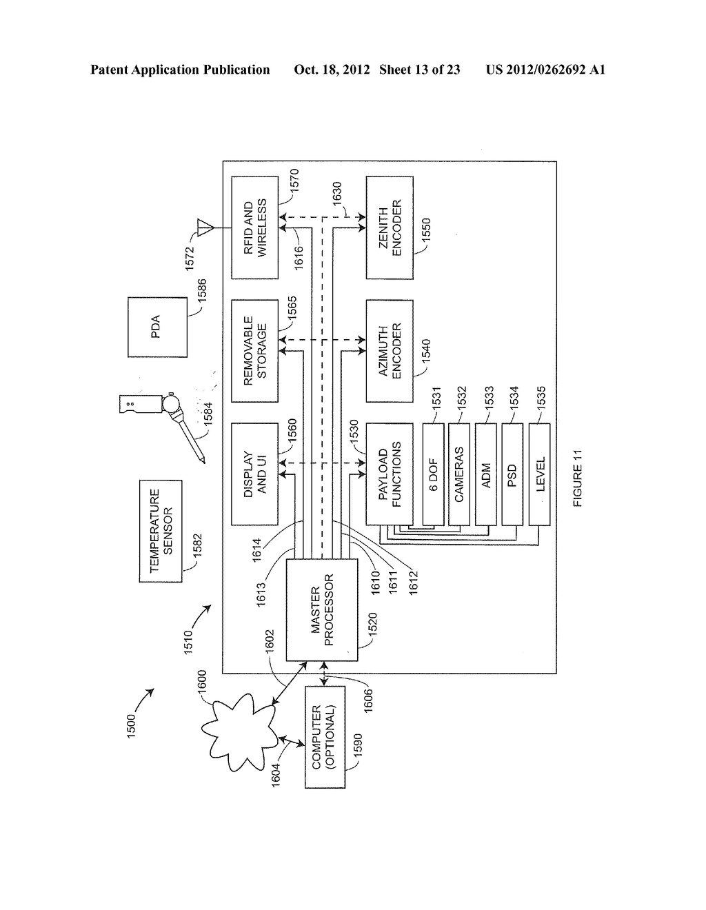 LASER TRACKER THAT COMBINES TWO DIFFERENT WAVELENGTHS WITH A FIBER-OPTIC     COUPLER - diagram, schematic, and image 14