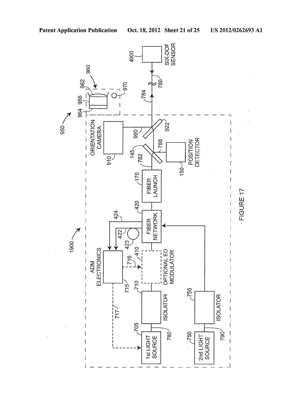 ABSOLUTE DISTANCE METER THAT USES A FIBER-OPTIC SWITCH TO REDUCE DRIFT - diagram, schematic, and image 22