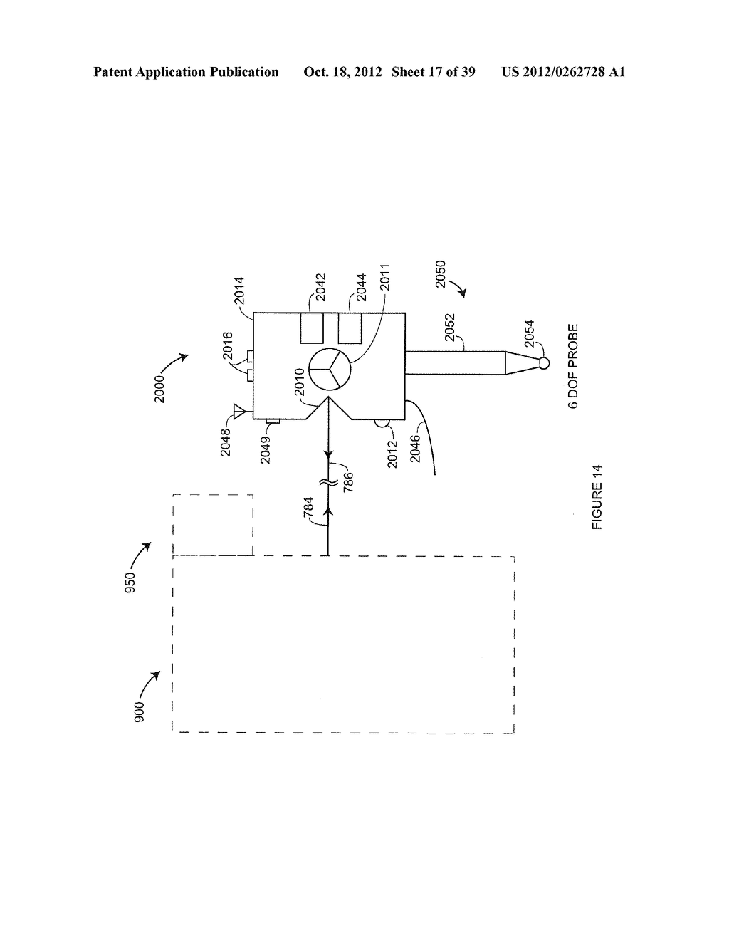 SIX DEGREE-OF-FREEDOM LASER TRACKER THAT COOPERATES WITH A REMOTE     PROJECTOR TO CONVEY INFORMATION - diagram, schematic, and image 18