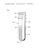 SYNTHETIC RESIN BOTTLE HAVING A GRADATION PATTERN, AND PROCESS FOR     INJECTION MOLDING THE PREFORM FOR USE IN SUCH A BOTTLE diagram and image