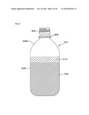 SYNTHETIC RESIN BOTTLE HAVING A GRADATION PATTERN, AND PROCESS FOR     INJECTION MOLDING THE PREFORM FOR USE IN SUCH A BOTTLE diagram and image