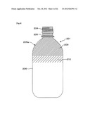 SYNTHETIC RESIN BOTTLE HAVING A GRADATION PATTERN, AND PROCESS FOR     INJECTION MOLDING THE PREFORM FOR USE IN SUCH A BOTTLE diagram and image