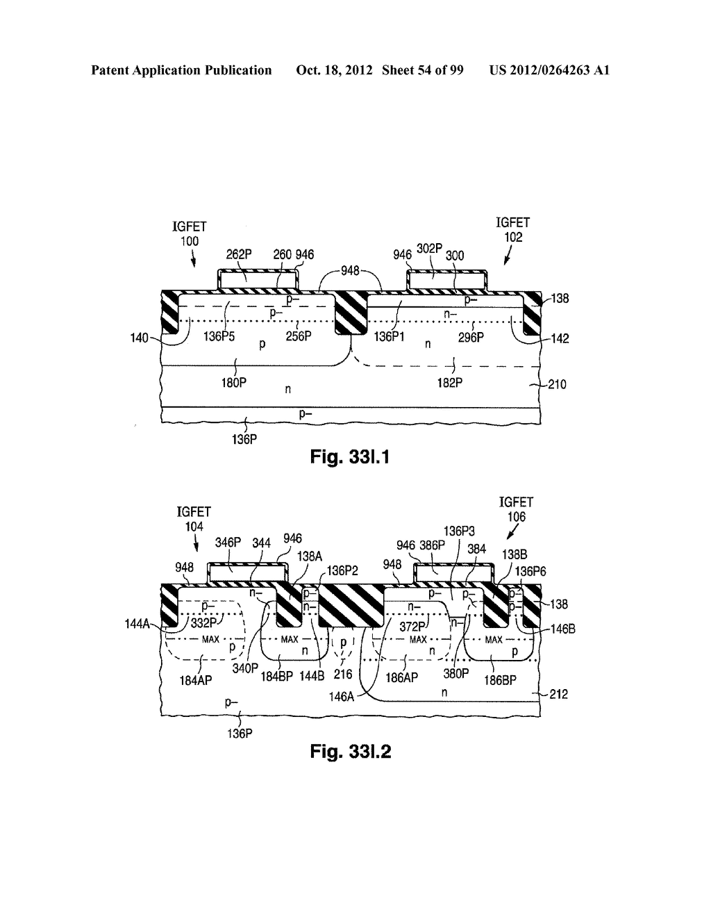 Structure and Fabrication of Like-polarity Field-effect Transistors Having     Different Configurations of Source/Drain Extensions, Halo Pockets, and     Gate Dielectric Thicknesses - diagram, schematic, and image 55