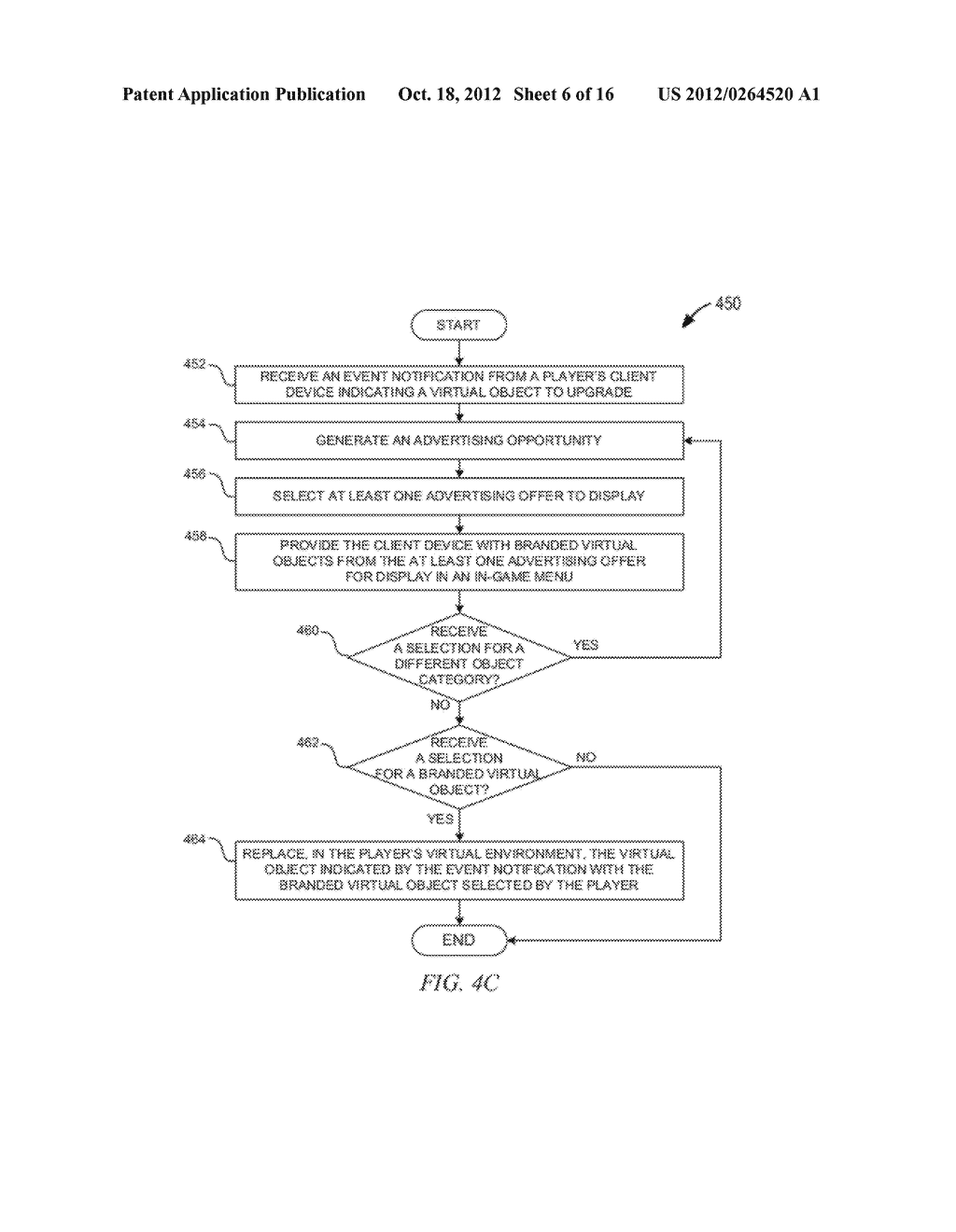 SYSTEM AND METHOD FOR PROVIDING BRANDED VIRTUAL OBJECTS IN A VIRTUAL     ENVIRONMENT - diagram, schematic, and image 07